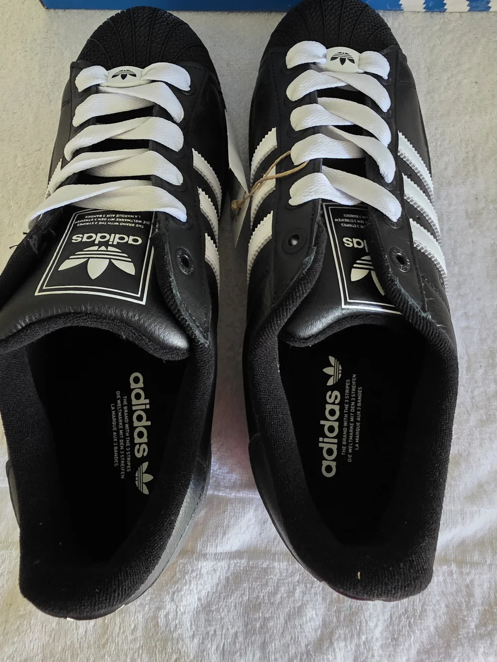 Adidas Originals Superstar II Black White Shell Toe Sneakers NWT NIB